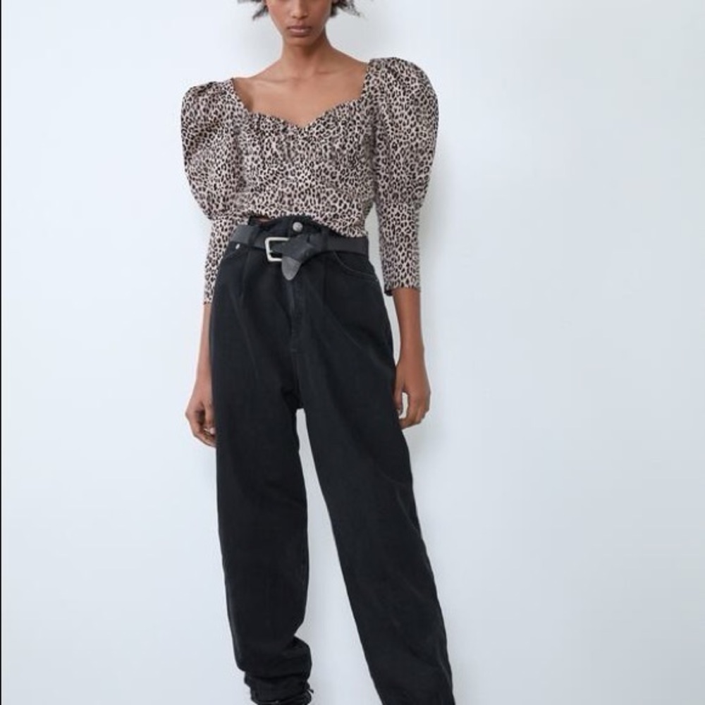 Zara Animal Print Top